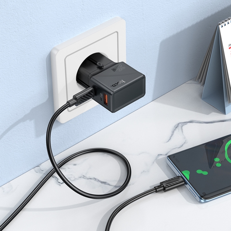 hoco AC24 Mini PD25W QC3.0 Universal Travel Charger 1