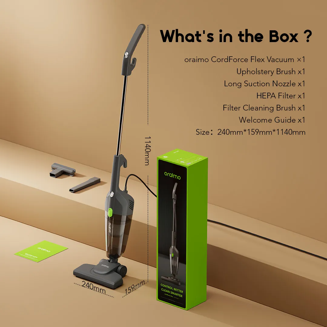 oraimo CordForce Flex Corded 2 in 1 Stick Vacuum OSV 252A 1