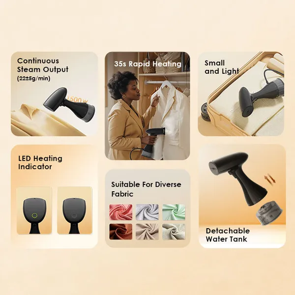 oraimo SmartSteamer 1500W Handheld Garment Steamer 1