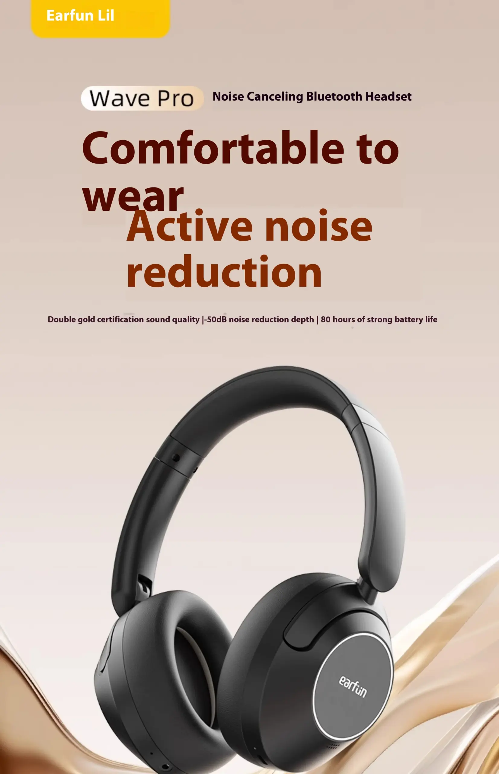 EarFun Wave Pro Over Ear ANC Headphones 2 scaled