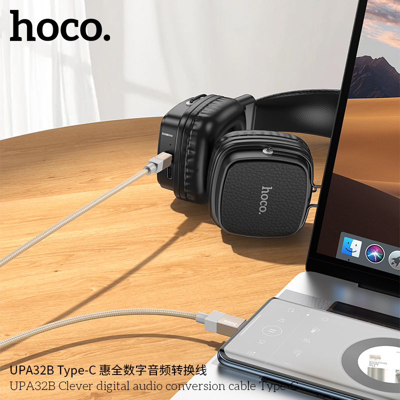 Hoco UPA32B Clever Digital Audio Conversion Cable Type C to 3 3