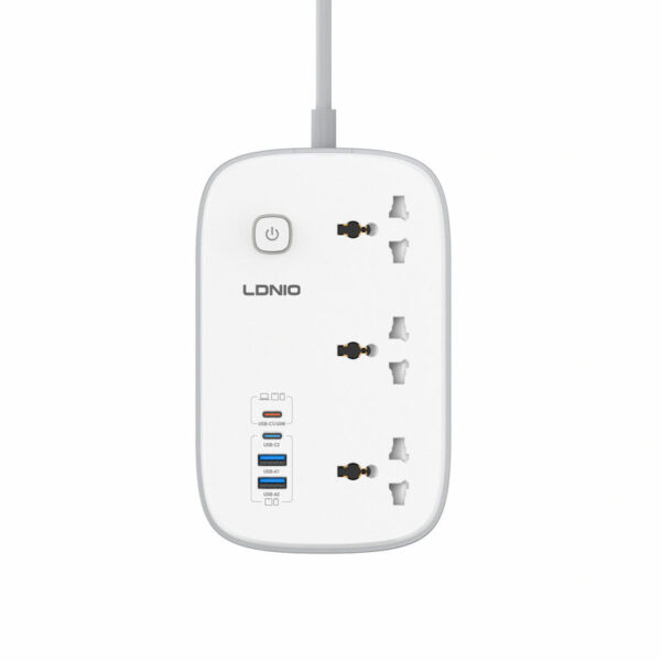 LDNIO SC6 Power Strip With 3-way Socket