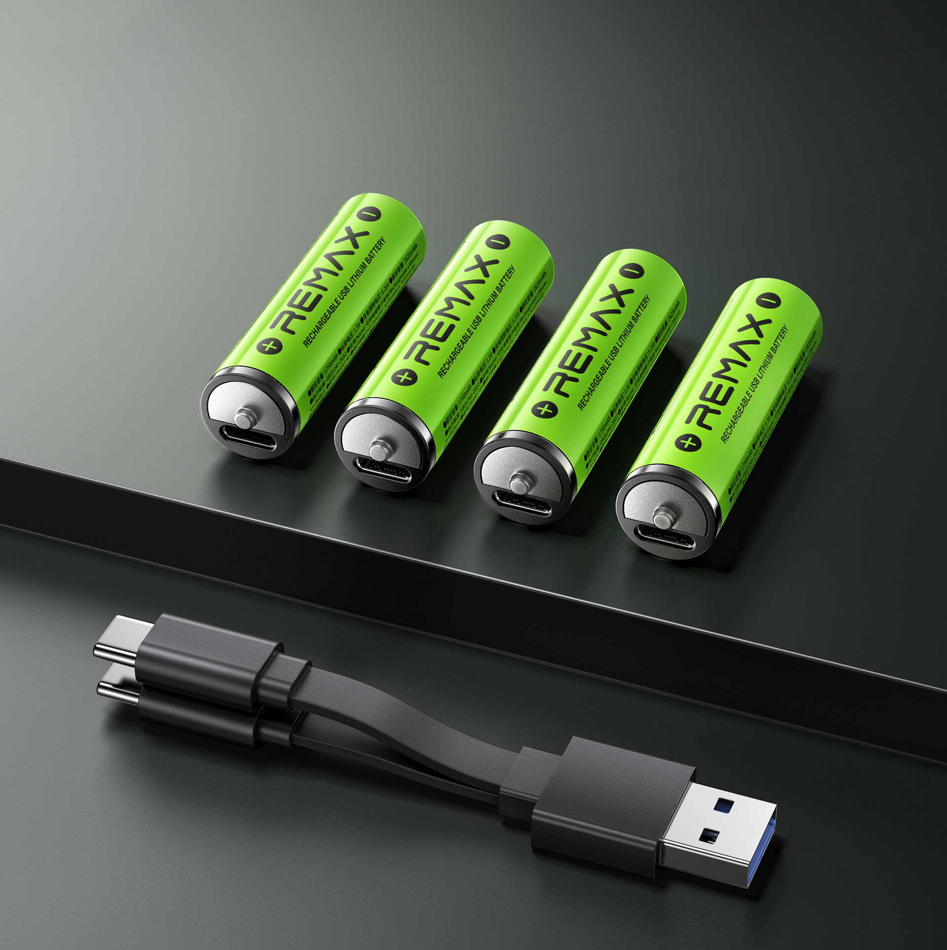 REMAX AA02 rechargeable USB lithium battery