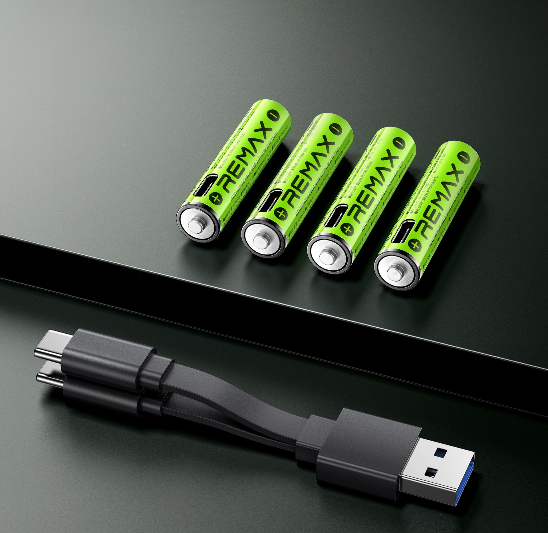 REMAX AAA02 rechargeable USB lithium battery 1