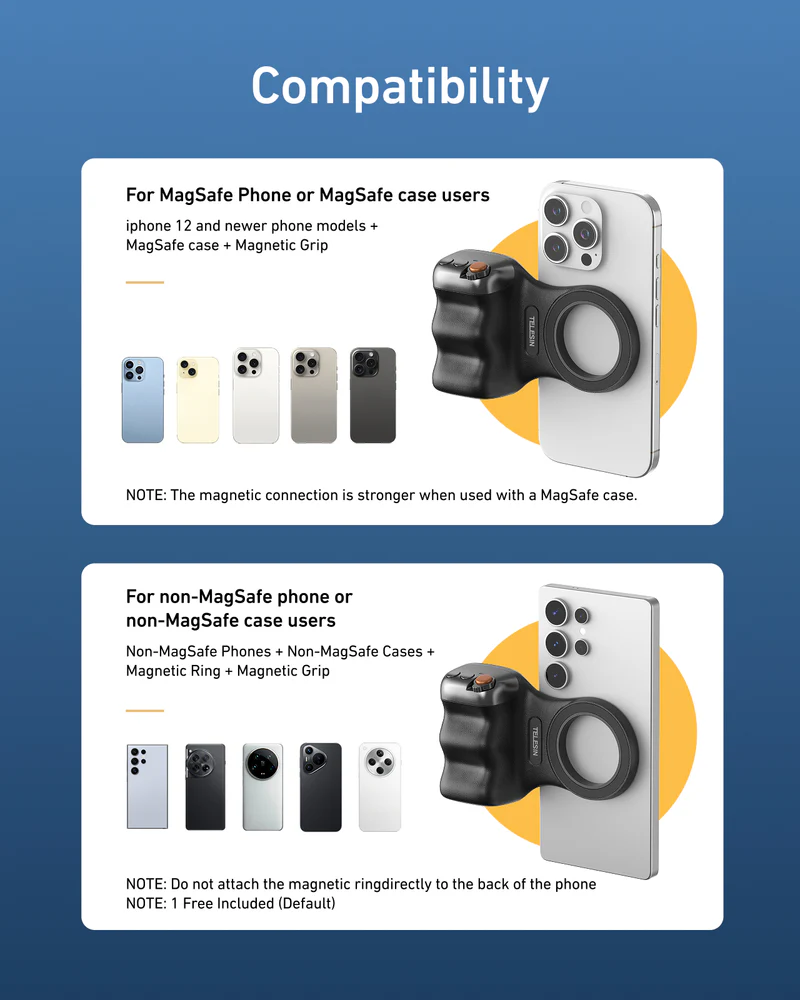 TELESIN Fun Shot Magnetic Grip 2 1