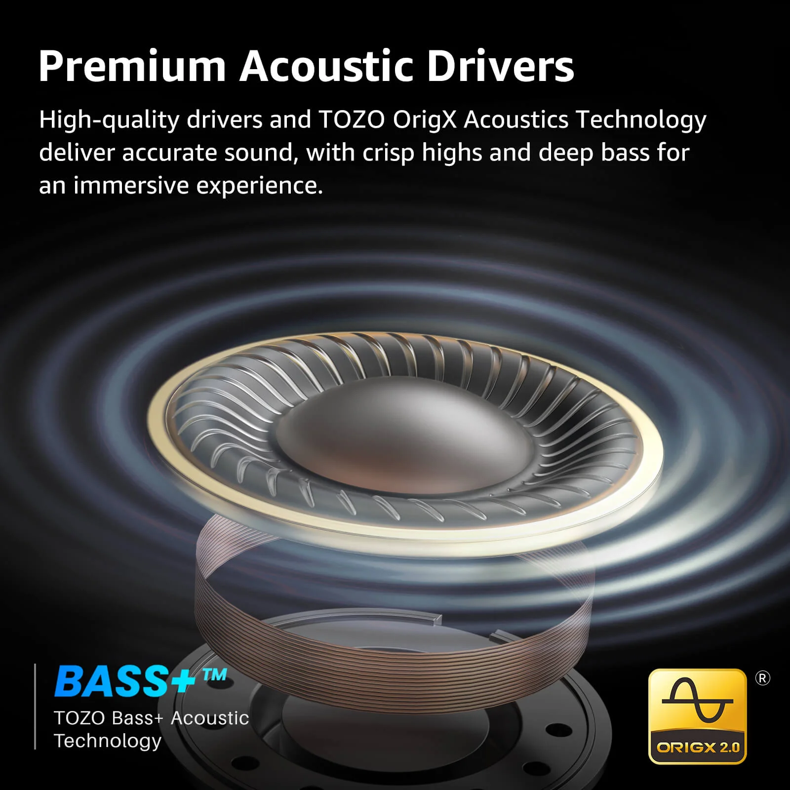 TOZO AeroSound3 Hybrid ANC Earbuds 1