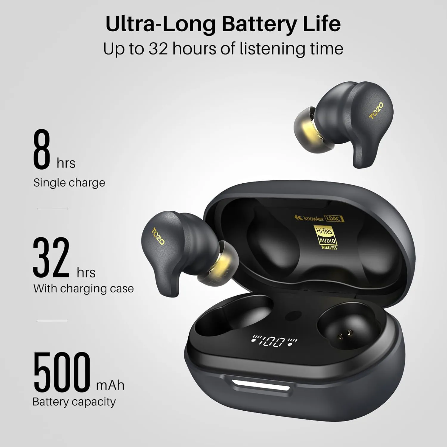 TOZO Golden X1 Wireless ANC Earbuds 1