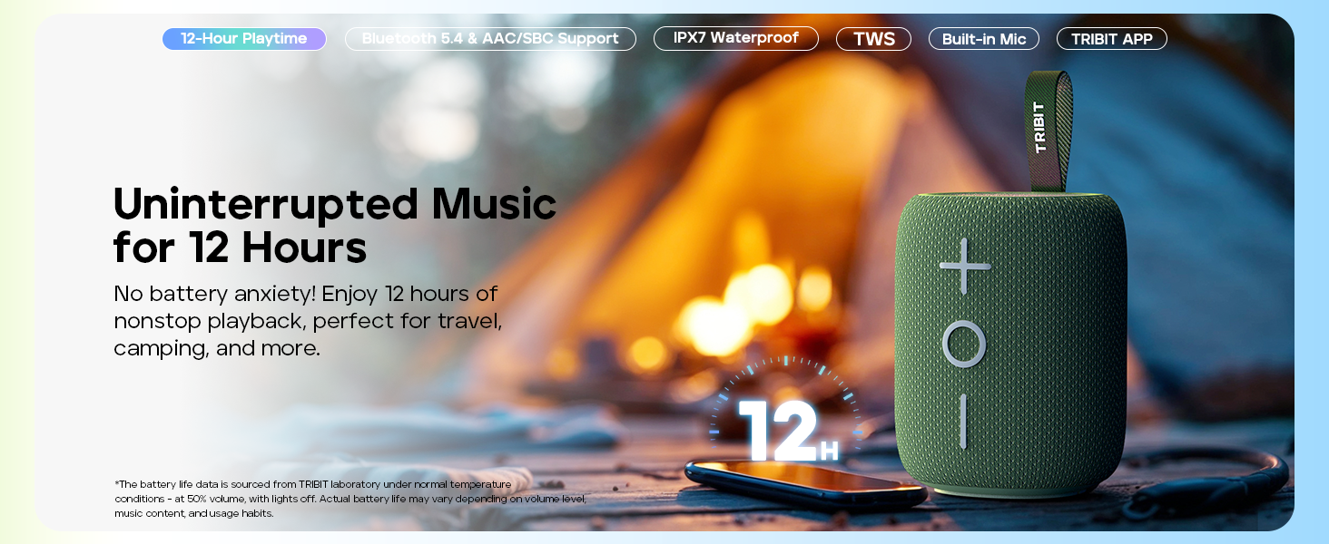 TRIBIT StormBox Mini Portable Bluetooth Speaker 1