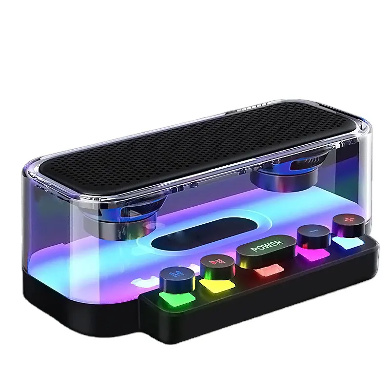 Z6 Transparent wireless Bluetooth Speaker(RGB Subwoofer HiFi LED) (1) Z6 Transparent wireless Bluetooth Speaker(RGB Subwoofer HiFi LED)