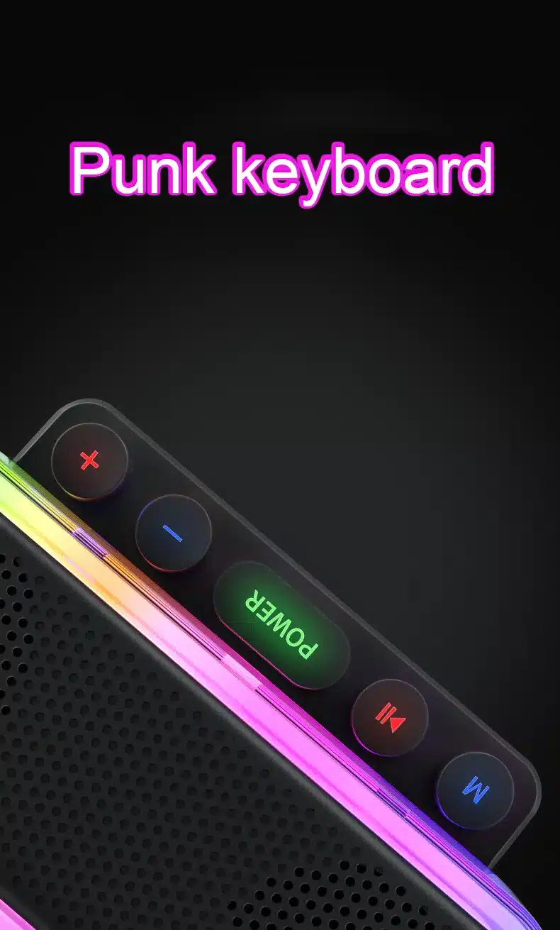 Z6 Transparent wireless Bluetooth SpeakerRGB Subwoofer HiFi LED 2