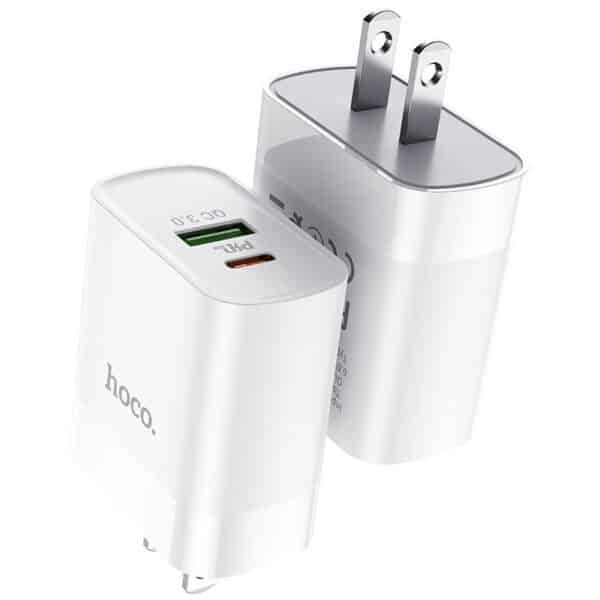 HOCO C80 Fast Charger 18W Dual Port Adapter
