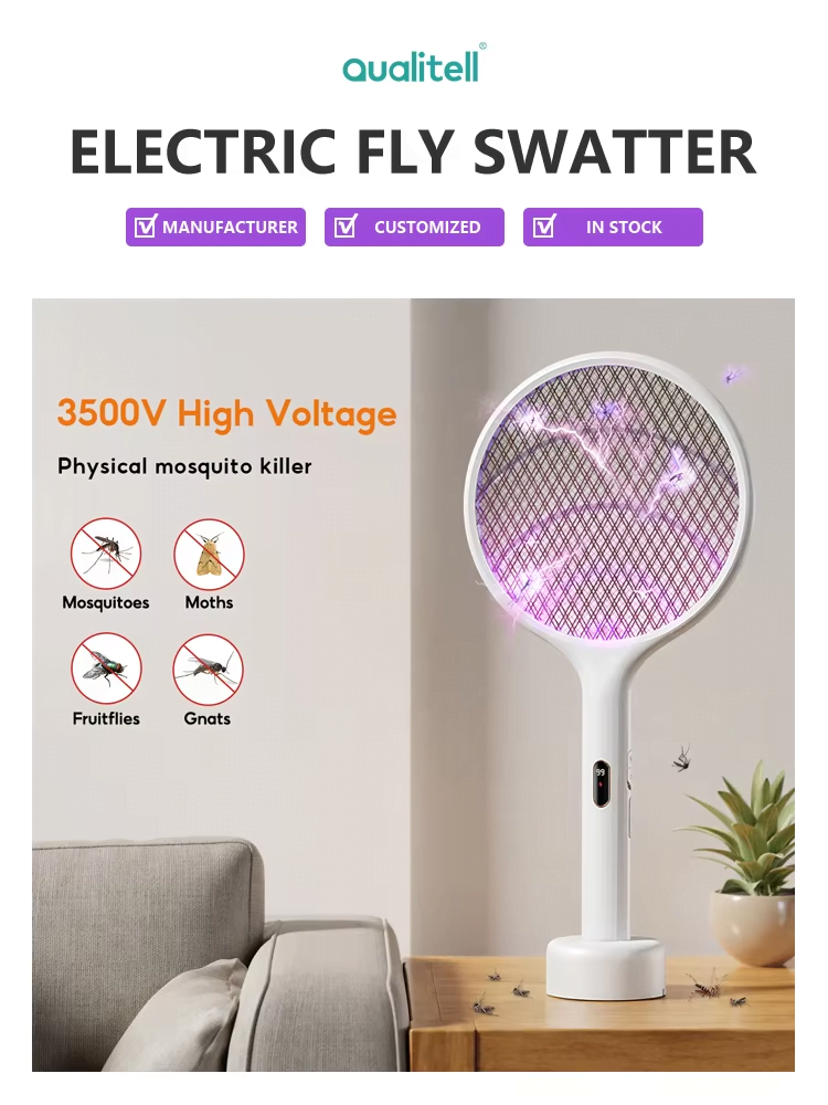 Qualitell E3 Electric Fly Mosquito Swatter 1