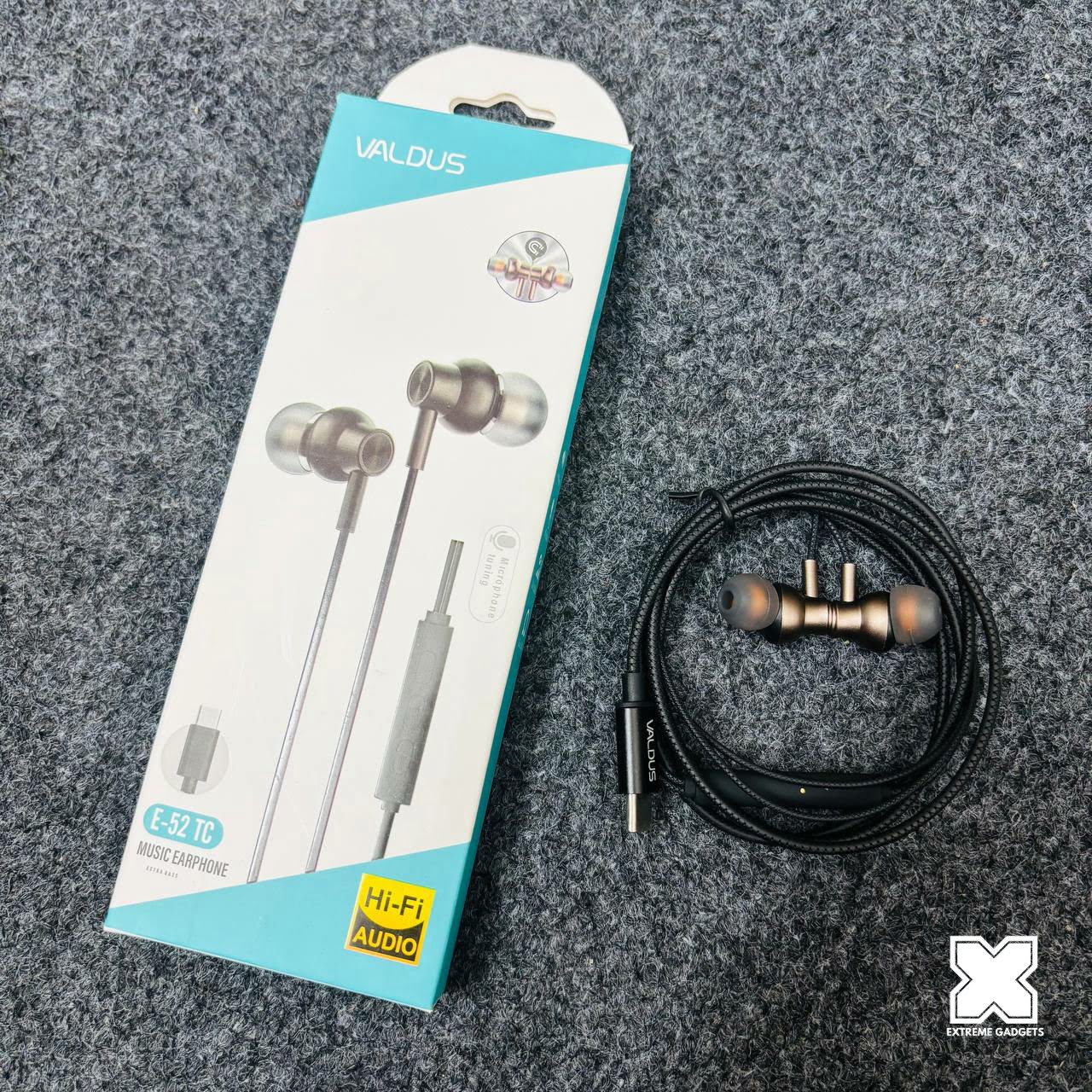 VALDUS E-52 TC Extra Bass Hi-Fi (4) VALDUS Extra Bass Hi-Fi Audio Type-C Earphone (E-52 TC) - Image 1