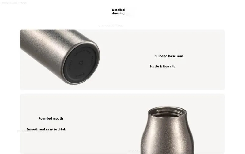 Xiaomi Mijia Titanium Insulated Water Bottle G 380mL 1