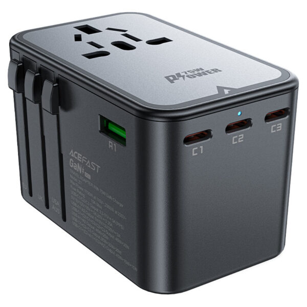 ACEFAST Z1 PD75W GaN Travel Adapter Universal