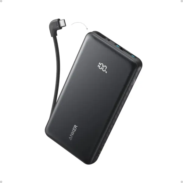 Anker A110D Zolo Power Bank (10K, 22.5W, Built-In USB-C Cable)