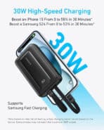 Anker A1680 Zolo Power Bank (10K, Built-In USB-C and Lightning Cable)