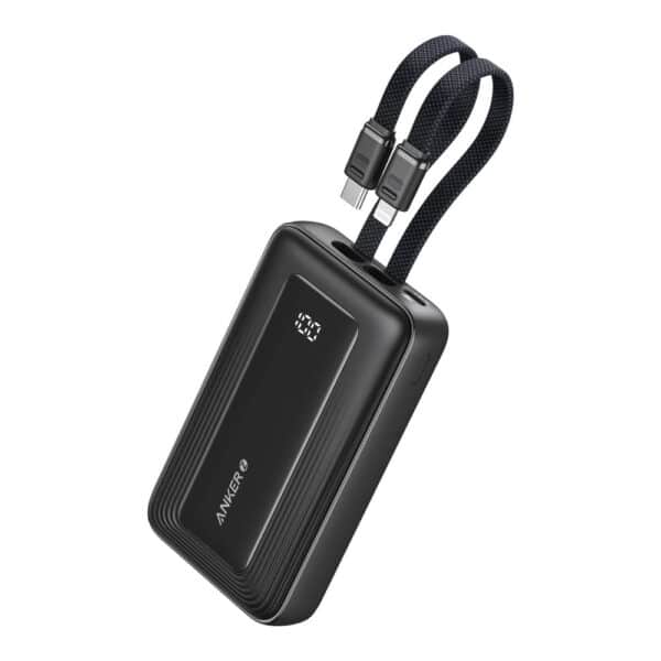 Anker A1680 Zolo Power Bank (10K, Built-In USB-C and Lightning Cable)