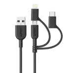 Anker A8436 321 USB-A to Lightning Cable (3 ft 3-in-1)