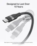 Anker USB-C to USB-C Cable (240W, Upcycled-Braided)