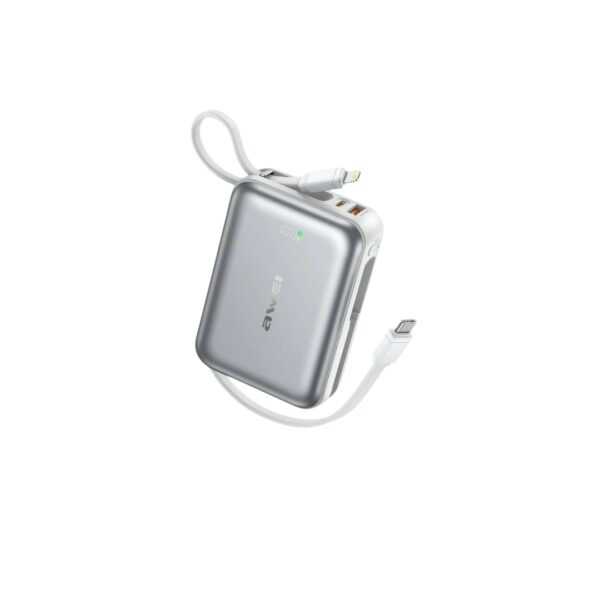 Awei C03 20000mAh 45W Power Bank with Built-in Cables