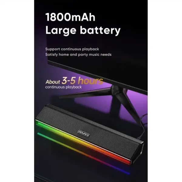Awei KA51 Wireless Speaker with RGB Lights 12W