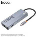 Hoco HB52 Wow 8-in-1 Multifunctional Converter (HDTV+RJ45+SD/TF+PD+Type-C3.0+USB3.0*2)