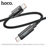 Hoco U125 Benefit 100W USB-C to USB-C Cable With Display
