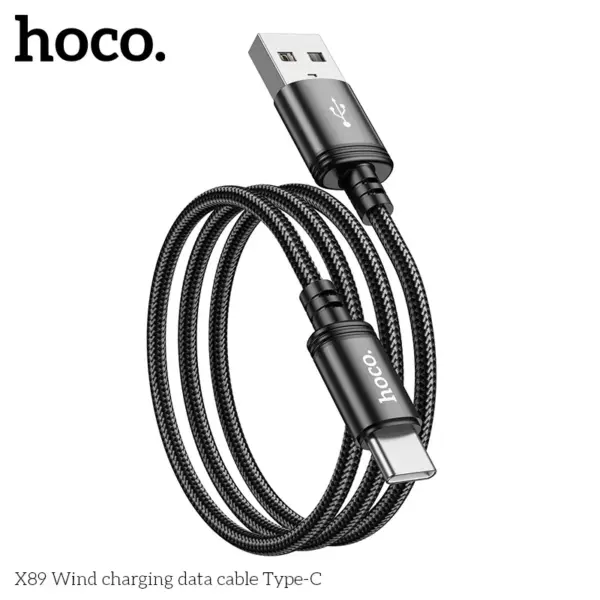 Hoco X89 Wind USB-A to USB-C Cable