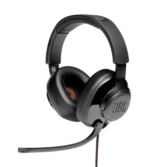 JBL Quantum 300 Wired Over Ear Headphones with Mic