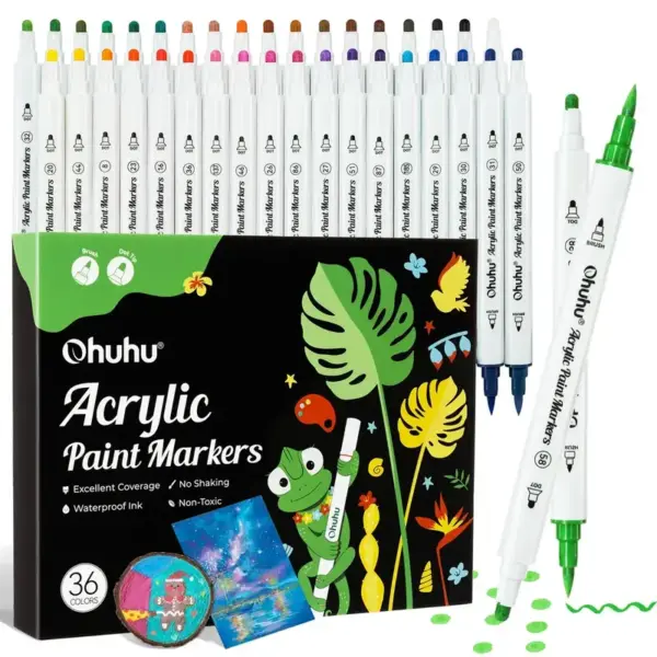 Ohuhu Acrylic Paint Markers - 36 Colors