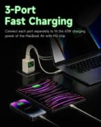 SHARGE Retro 67W GaN Charger 3 Ports USB
