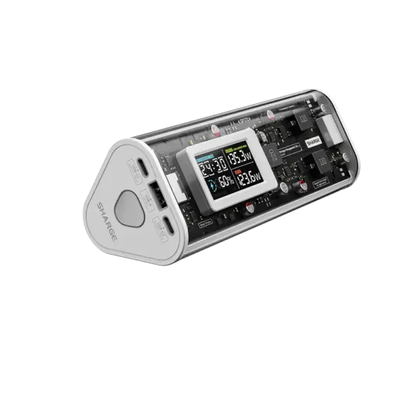 SHARGE Shargeek 170 Power Bank - 140W PD3.1 Portable Charger 24,000mAh with Smart Display