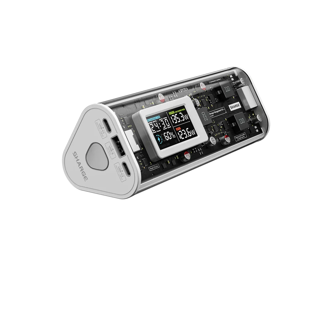 SHARGE Shargeek 170 Power Bank - 140W PD3.1 Portable Charger 24,000mAh with Smart Display (5) SHARGE Shargeek 170 Power Bank - 140W PD3.1 Portable Charger 24,000mAh with Smart Display