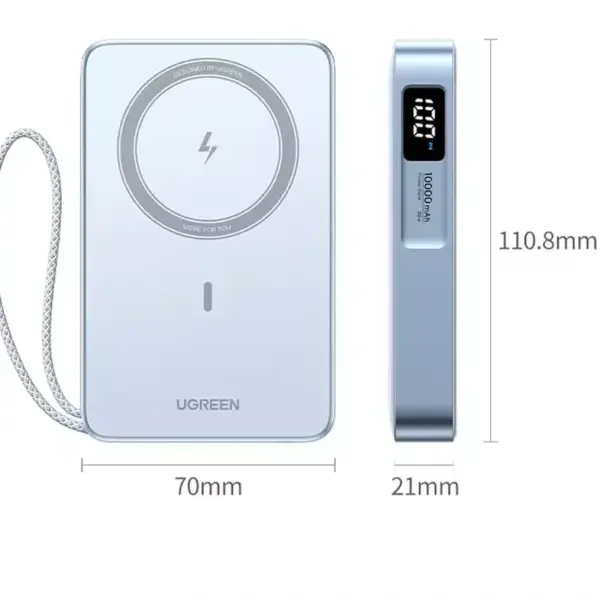 UGREEN PB594 (75727) 30W Magnetic Power Bank 10000mAh