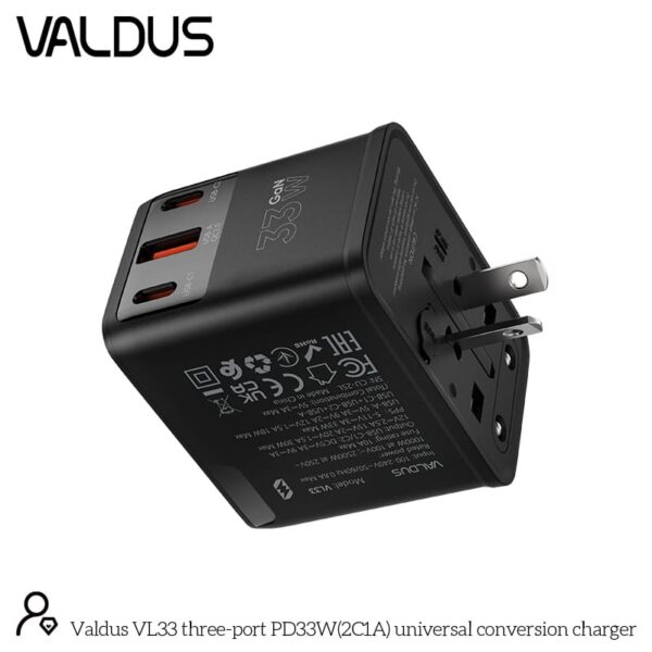 VALDUS VL33 33W GaN Universal Travel Adapter
