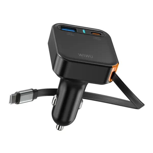 WiWU Wi‑CC033 Helix USB-A+C 65W Triple Port Car Charger