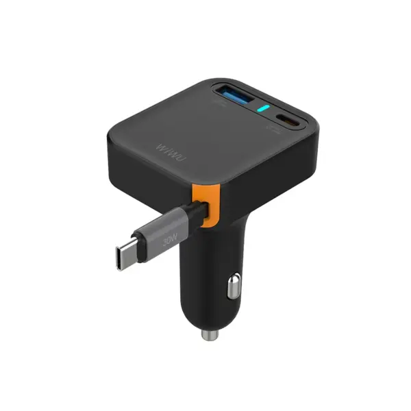 WiWU Wi‑CC033 Helix USB-A+C 65W Triple Port Car Charger