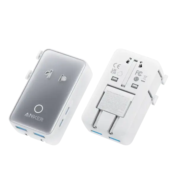 Anker A9215 Nano Travel Adapter (5-in-1, 20W, 1-Pack)
