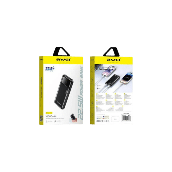 Awei PA-90 22.5W Fast Power Bank 10000mAh