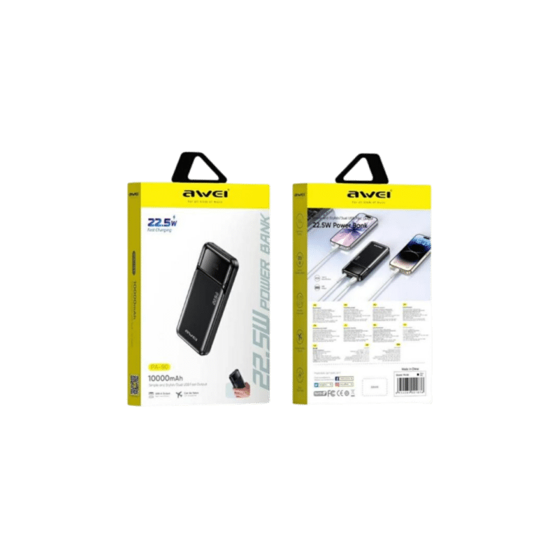 Awei PA-90 22.5W Fast Power Bank 10000mAh
