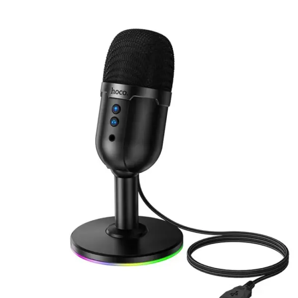Hoco L25 Bright USB-A Port RGB Desktop Microphone