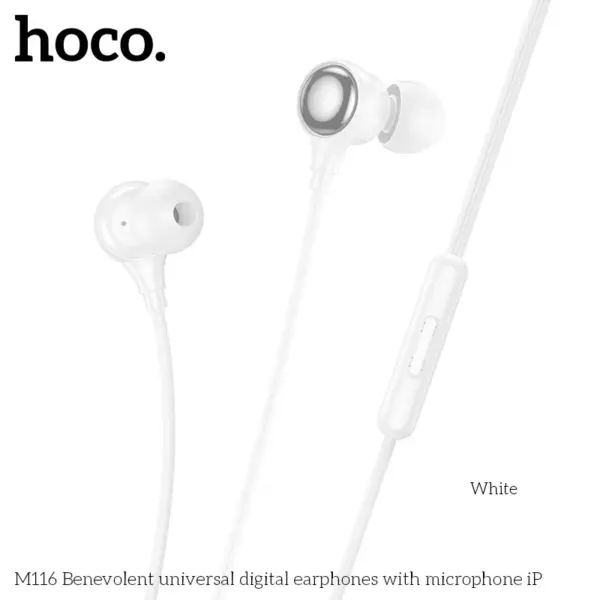 Hoco M116 Lightning Earphones