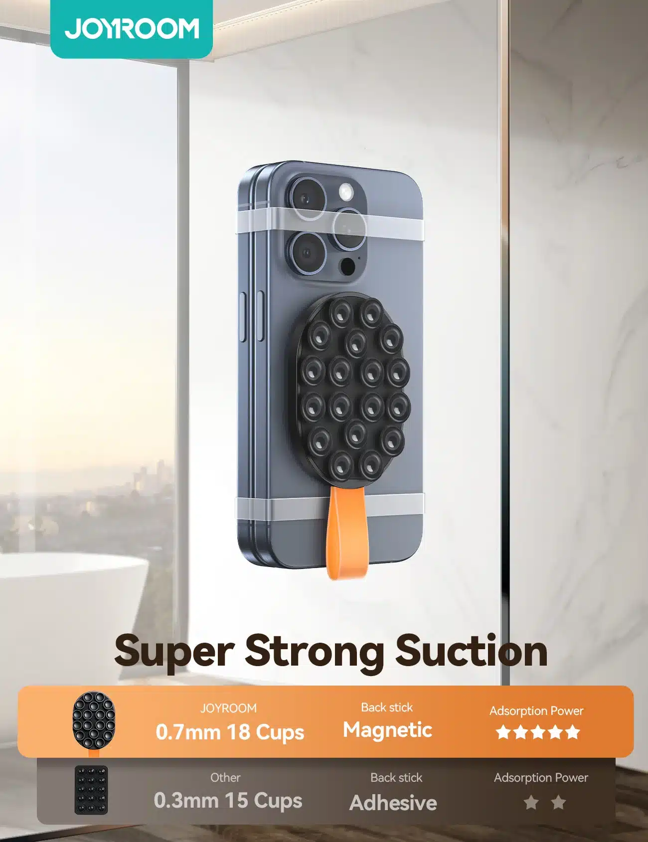 JOYROOM JR ZS393 S Magnetic Suction Phone Mount 2