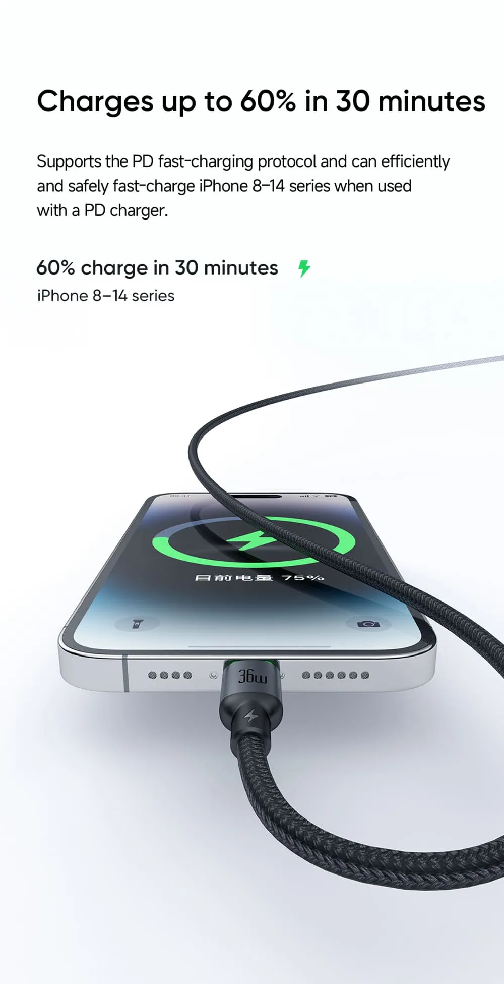 Mcdodo CA 669 Cab Luma 36W USB C To Lightning Cable 1