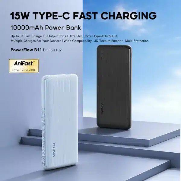 Oraimo PowerFlow B11 10000mAh 15W Power Bank