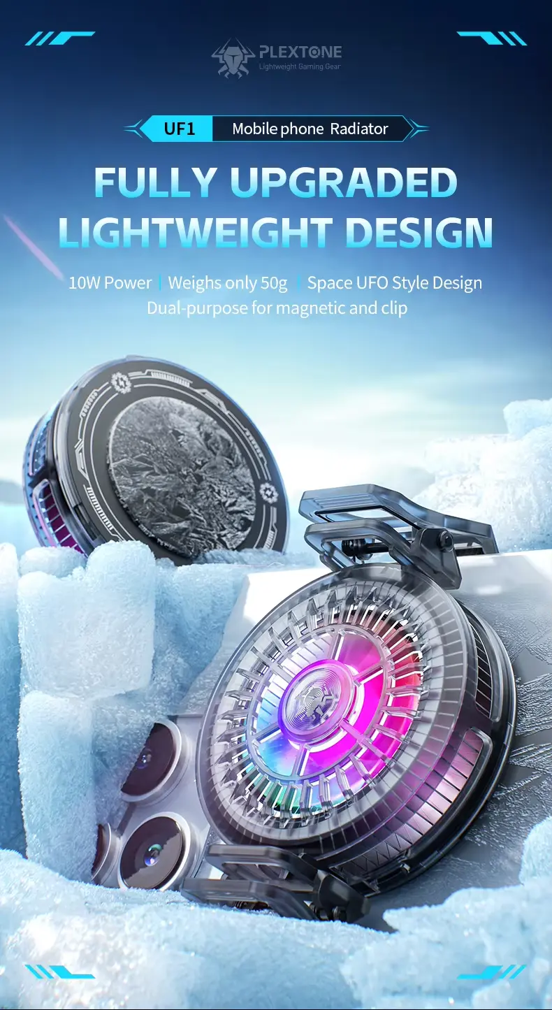 Plextone UF1 RGB Magnetic Radiator Phone Cooler 4