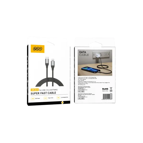 QCY Type C-L 27W Charging Cable (DC23)
