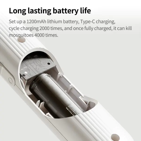Qualitell C4 Electric Mosquito Swatter Bat