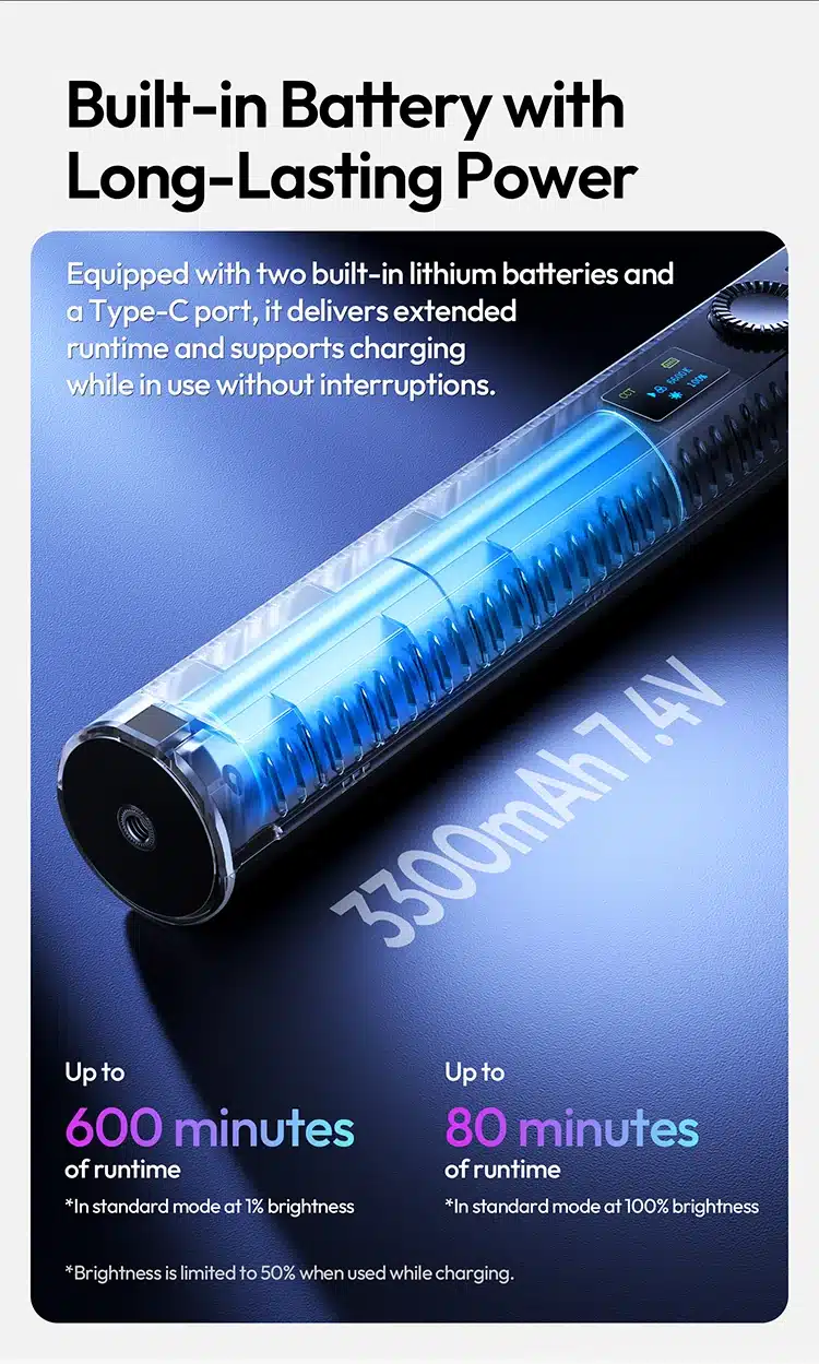 Ulanzi B15RGB Magnetic RGB Tube Light 2